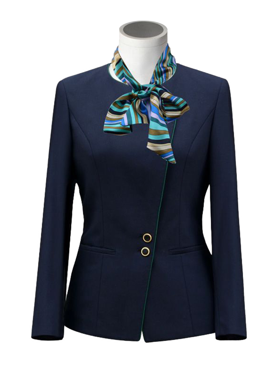 農行前臺職業制服套裝定制款式圖片