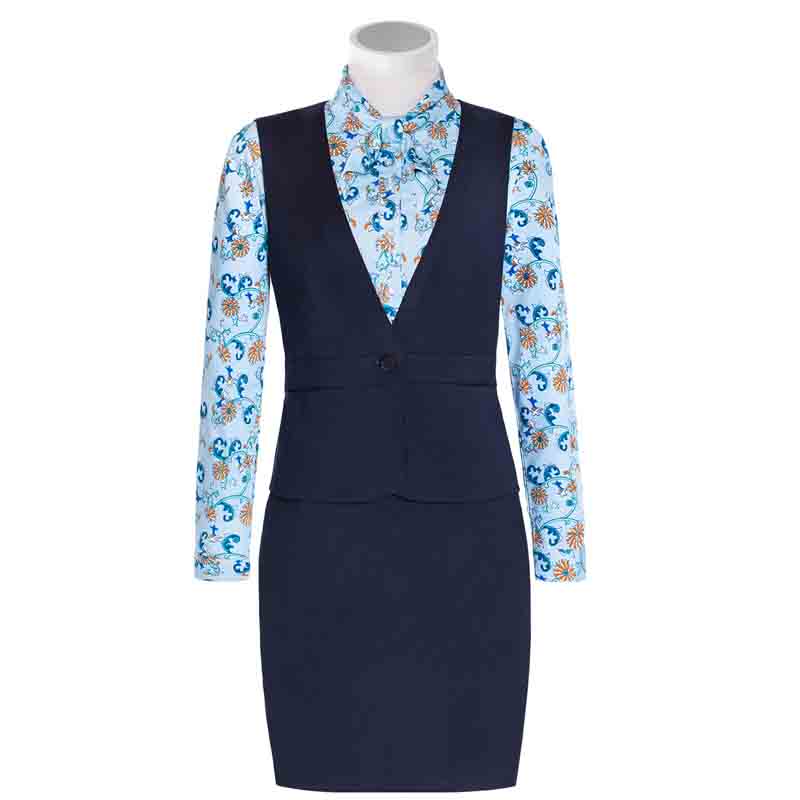 民生銀行前臺制服套裝定制款式圖片